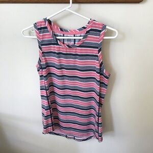 Title Nine High Neck Vibe Rugby Stripe Tank Top Size Medium EUC